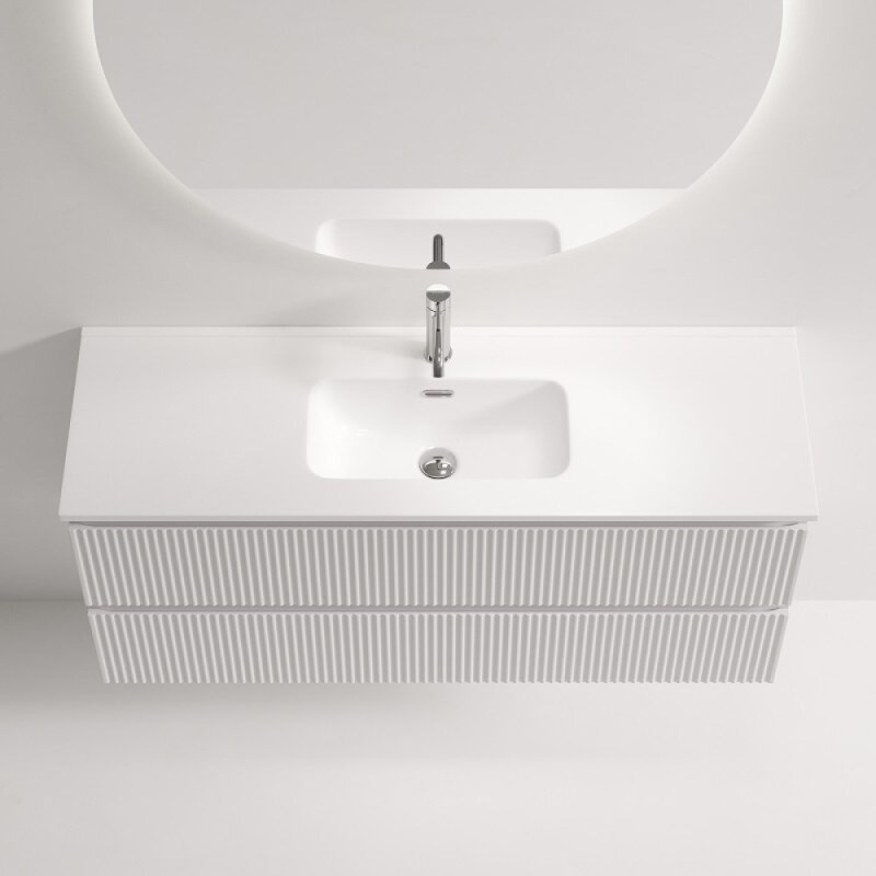 Тумба под раковину Sancos Snob R SNR120/39W, 120 см, подвесная, Bianco