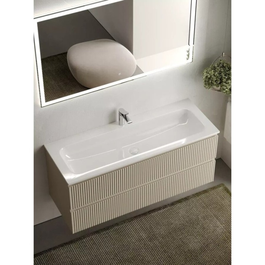 Тумба под раковину Sancos Snob R 120 см подвесная, Beige Soft, SNR120CE