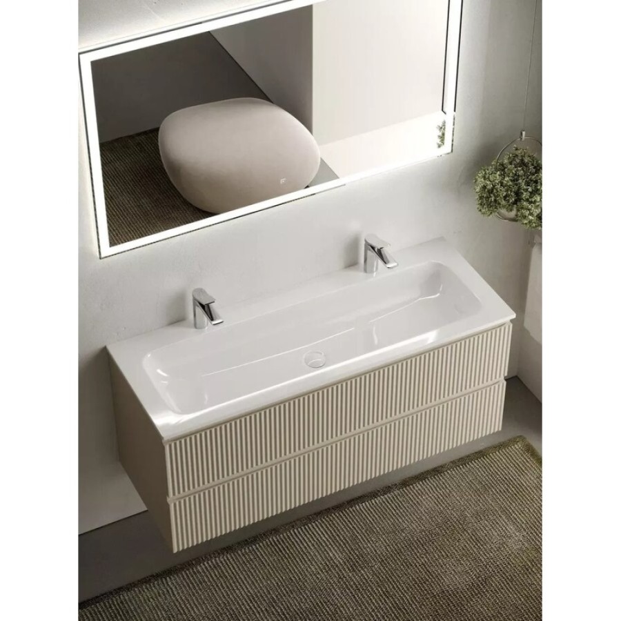 Тумба под раковину Sancos Snob R 120 см подвесная, Beige Soft, SNR120CE