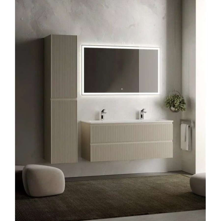 Тумба под раковину Sancos Snob R 120 см подвесная, Beige Soft, SNR120CE