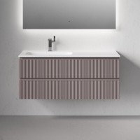 Тумба под раковину Sancos Snob R SNR120LSM, 120 см подвесная, Doha Soft, левая