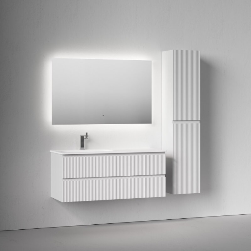 Тумба под раковину Sancos Snob R SNR120LW, 120 см подвесная, Bianco, левая