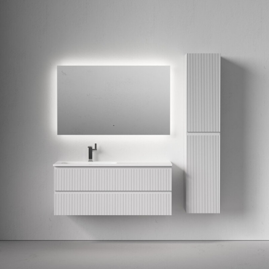Тумба под раковину Sancos Snob R SNR120LW, 120 см подвесная, Bianco, левая