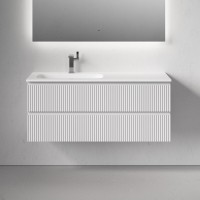 Тумба под раковину Sancos Snob R SNR120LW, 120 см подвесная, Bianco, левая