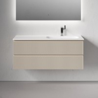 Тумба под раковину Sancos Snob R SNR120RCE, 120 см подвесная, Beige Soft, правая