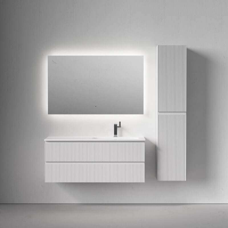 Тумба под раковину Sancos Snob R SNR120RW, 120 см подвесная, Bianco, правая