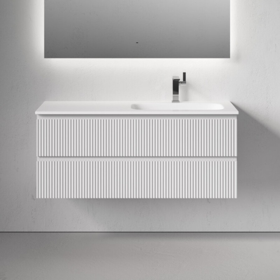 Тумба под раковину Sancos Snob R SNR120RW, 120 см подвесная, Bianco, правая