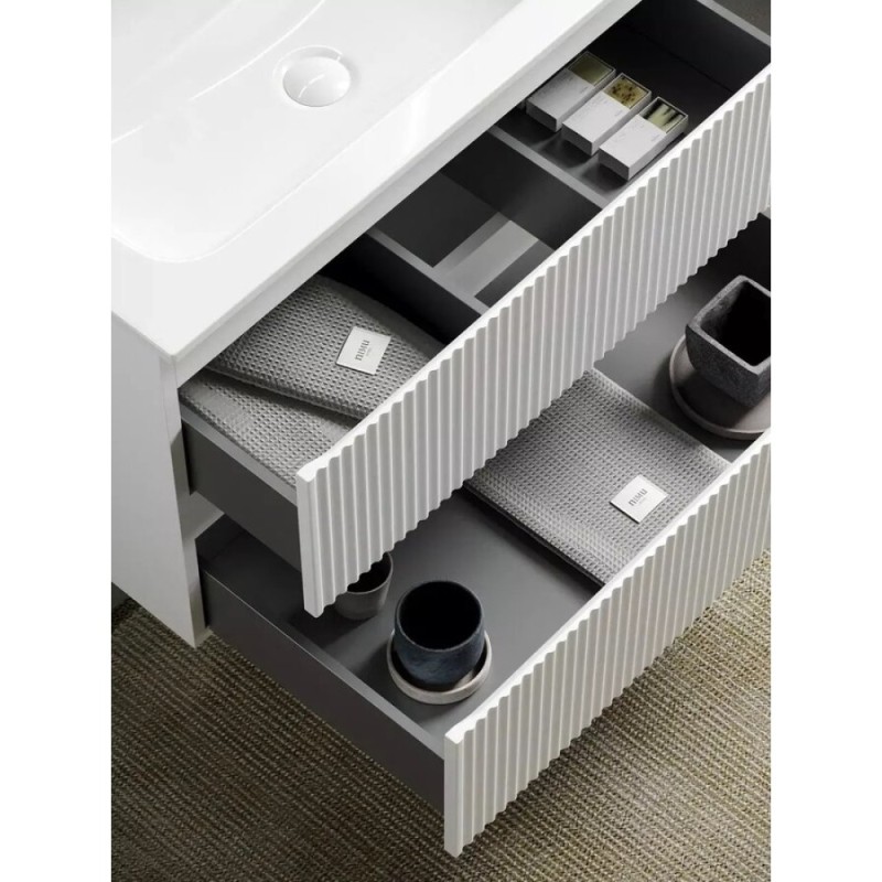 Тумба под раковину Sancos Snob R 120 см подвесная, Bianco, SNR120W