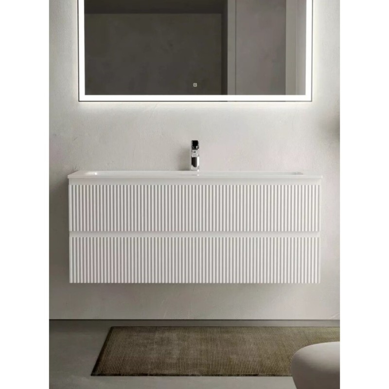 Тумба под раковину Sancos Snob R 120 см подвесная, Bianco, SNR120W