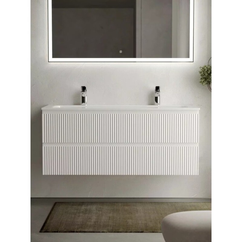 Тумба под раковину Sancos Snob R 120 см подвесная, Bianco, SNR120W