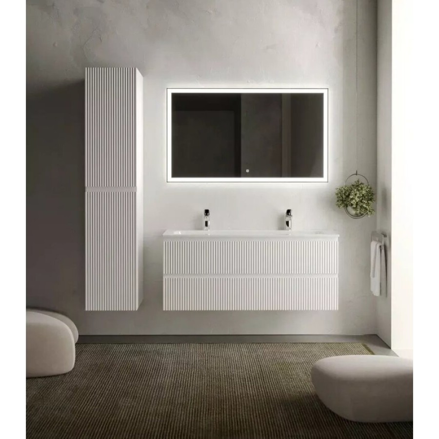 Тумба под раковину Sancos Snob R 120 см подвесная, Bianco, SNR120W
