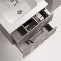 Тумба под раковину Sancos Snob R SNR60/39SM, 60 см, подвесная, Doha Soft