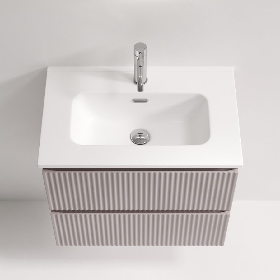 Тумба под раковину Sancos Snob R SNR60/39SM, 60 см, подвесная, Doha Soft