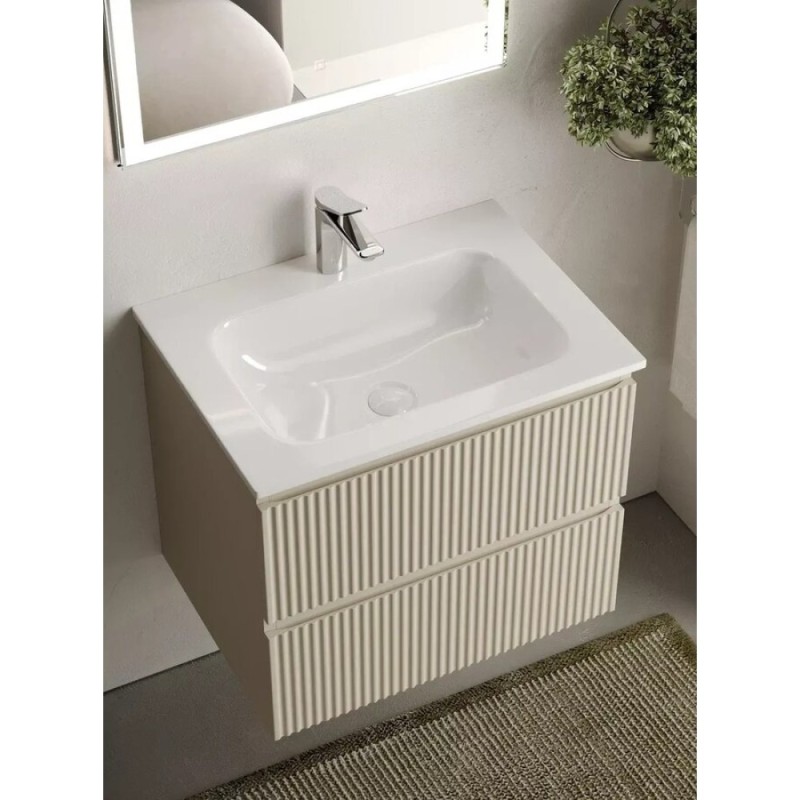 Тумба под раковину Sancos Snob R 60 см подвесная, Beige Soft, SNR60CE