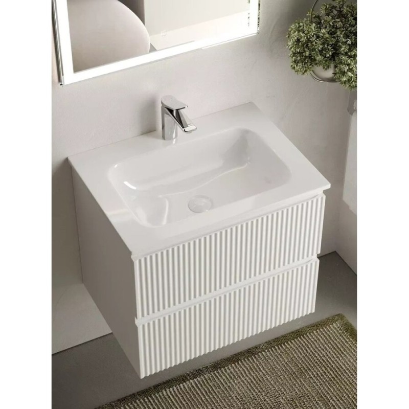 Тумба под раковину Sancos Snob R SNR60W 60 см подвесная, Bianco