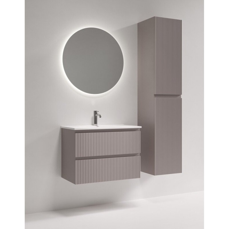 Тумба под раковину Sancos Snob R SNR70/39SM, 70 см, подвесная, Doha Soft