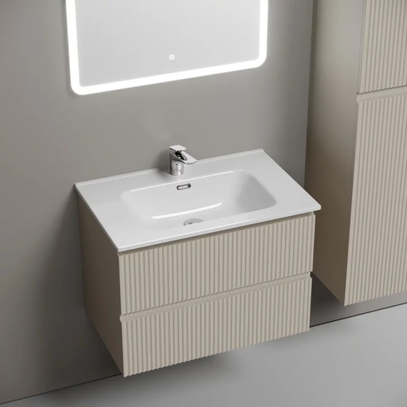 Тумба под раковину Sancos Snob R SNR70CE, 70 см подвесная, Beige Soft