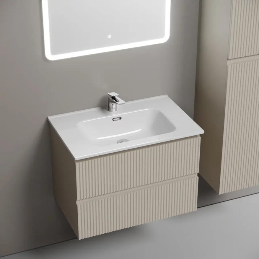 Тумба под раковину Sancos Snob R SNR70CE, 70 см подвесная, Beige Soft