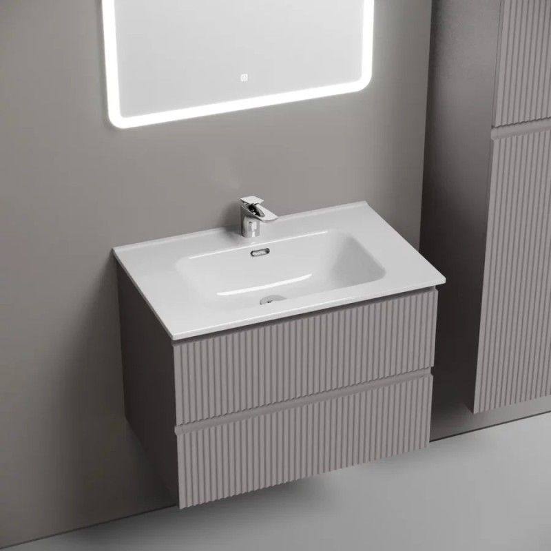 Тумба под раковину Sancos Snob R SNR70SM, 70 см подвесная, Doha Soft