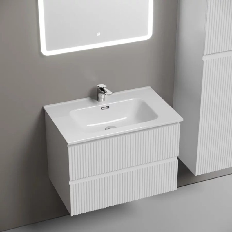 Тумба под раковину Sancos Snob R SNR70W, 70 см подвесная, Bianco