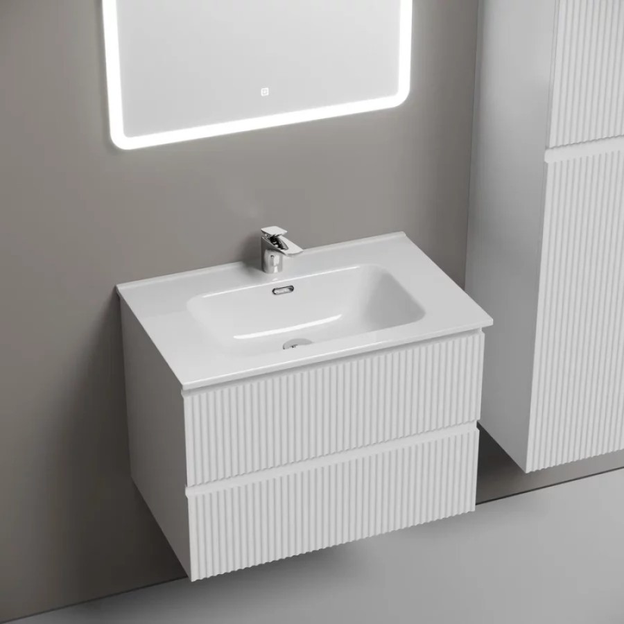 Тумба под раковину Sancos Snob R SNR70W, 70 см подвесная, Bianco