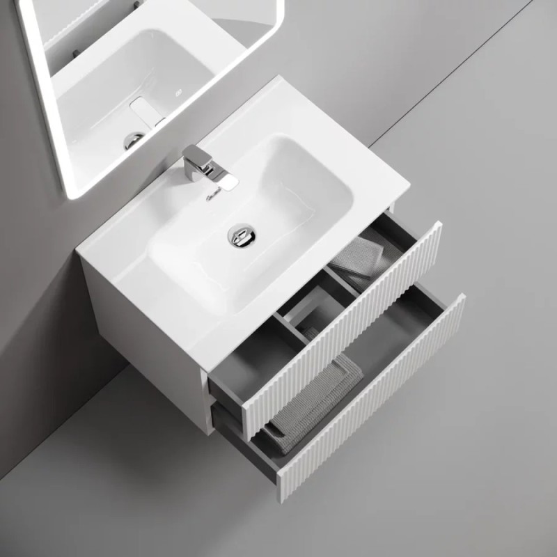 Тумба под раковину Sancos Snob R SNR70W, 70 см подвесная, Bianco