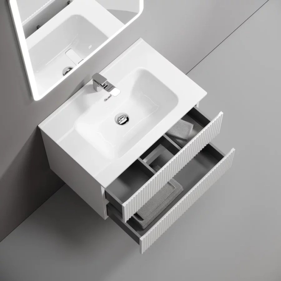 Тумба под раковину Sancos Snob R SNR70W, 70 см подвесная, Bianco