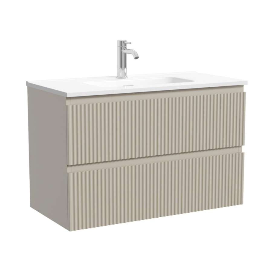 Тумба под раковину Sancos Snob R SNR80/39CE, 80 см, подвесная, Beige Soft