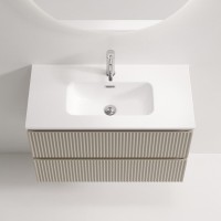 Тумба под раковину Sancos Snob R SNR80/39CE, 80 см, подвесная, Beige Soft