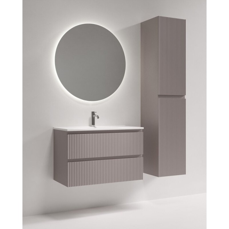 Тумба под раковину Sancos Snob R SNR80/39SM, 80 см, подвесная, Doha Soft