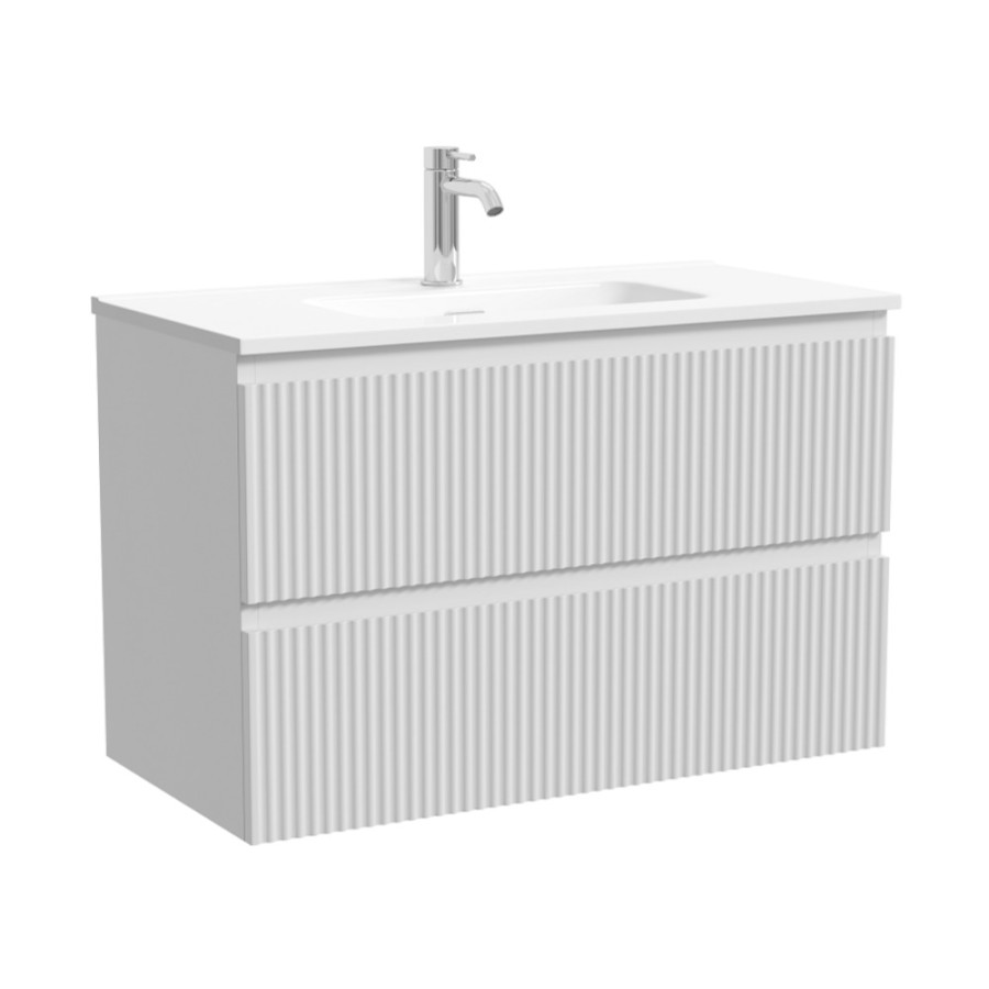Тумба под раковину Sancos Snob R SNR80/39W, 80 см, подвесная, Bianco