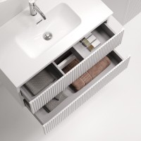 Тумба под раковину Sancos Snob R SNR80/39W, 80 см, подвесная, Bianco