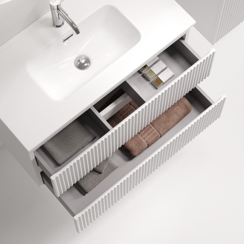 Тумба под раковину Sancos Snob R SNR80/39W, 80 см, подвесная, Bianco