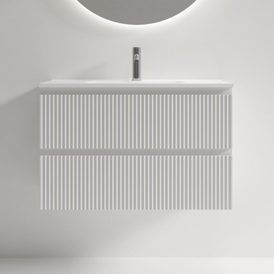 Тумба под раковину Sancos Snob R SNR80/39W, 80 см, подвесная, Bianco