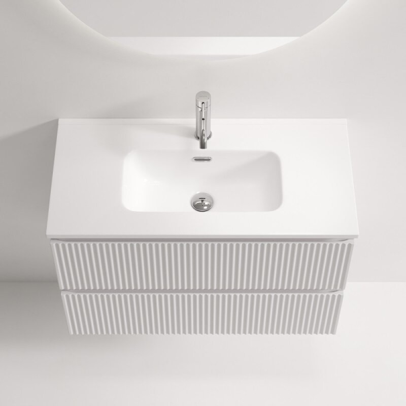 Тумба под раковину Sancos Snob R SNR80/39W, 80 см, подвесная, Bianco