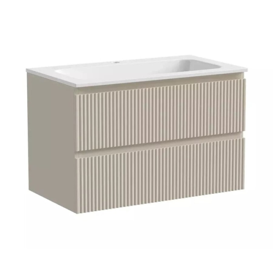 Тумба под раковину Sancos Snob R 80 см подвесная, Beige Soft, SNR80CE