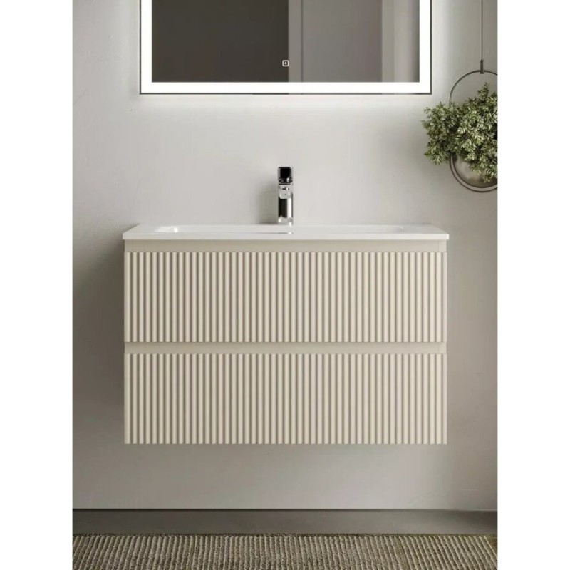 Тумба под раковину Sancos Snob R 80 см подвесная, Beige Soft, SNR80CE