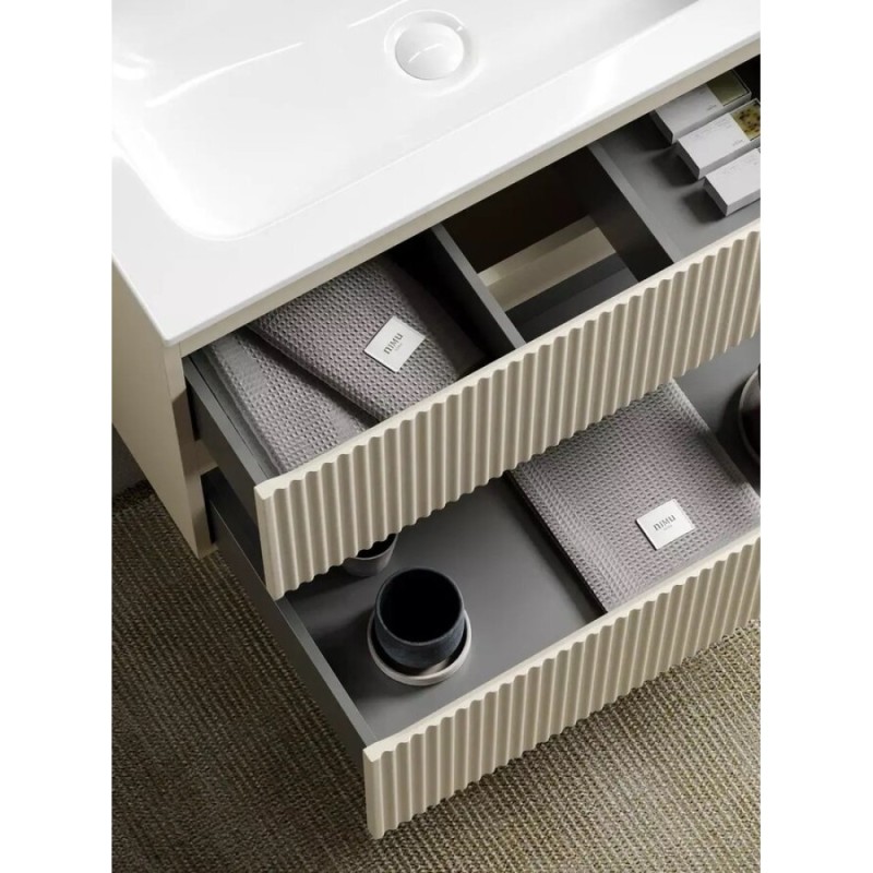 Тумба под раковину Sancos Snob R 80 см подвесная, Beige Soft, SNR80CE