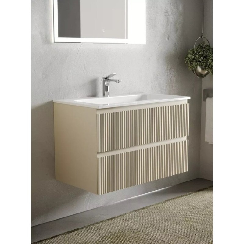 Тумба под раковину Sancos Snob R 80 см подвесная, Beige Soft, SNR80CE