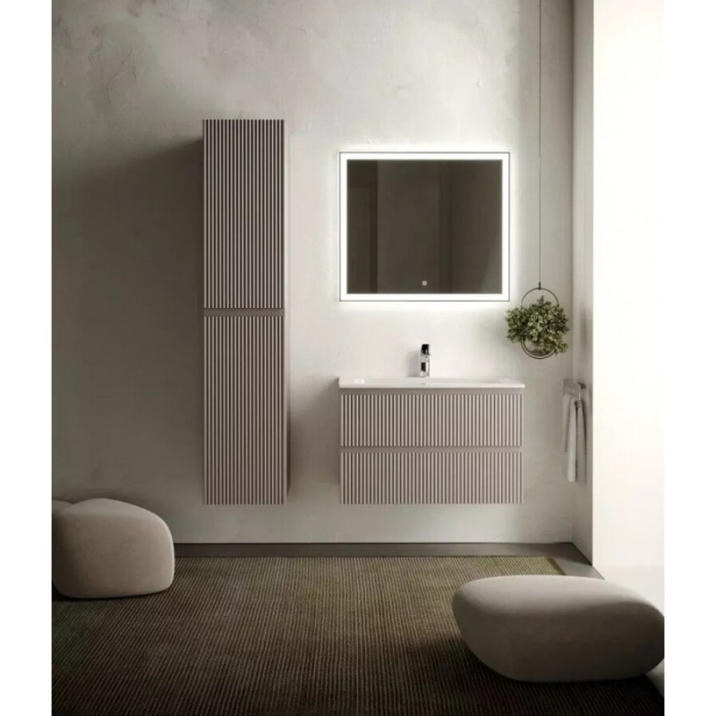 Тумба под раковину Sancos Snob R 80 см подвесная, Doha Soft, SNR80SM