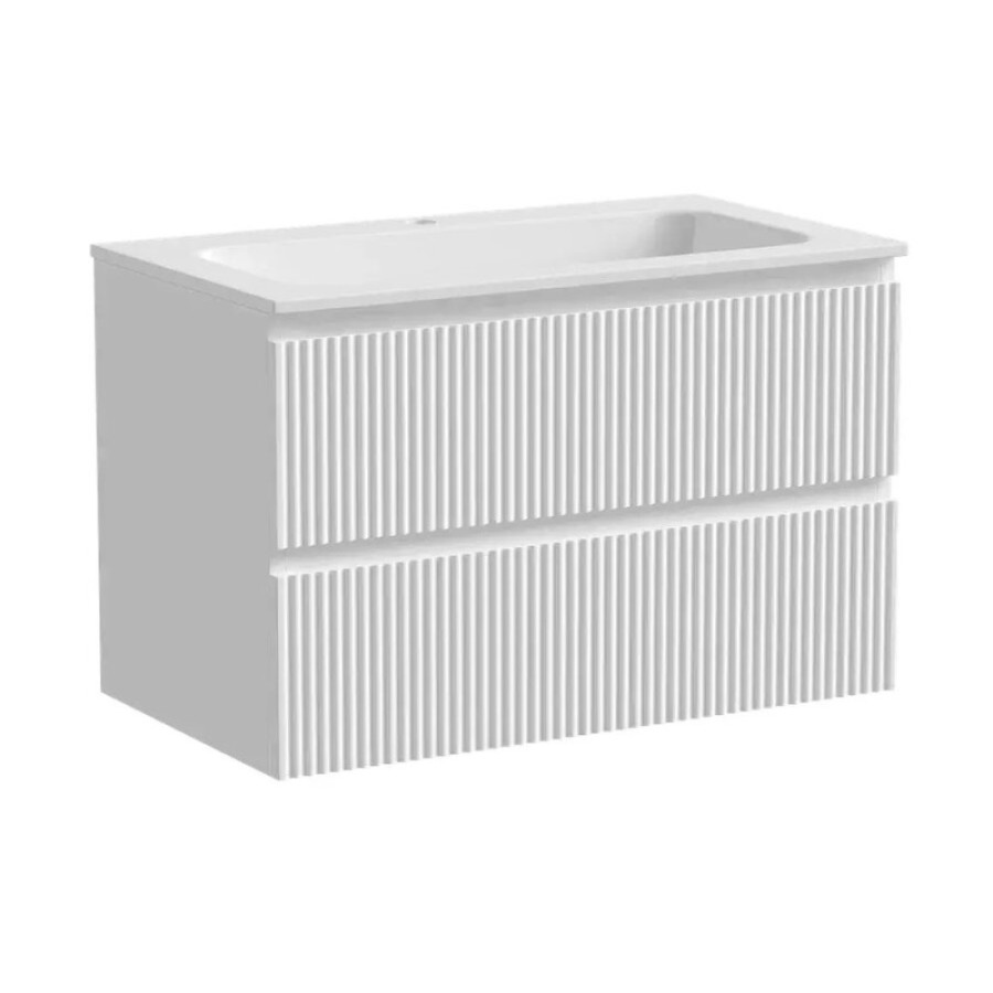 Тумба под раковину Sancos Snob R SNR80W 80 см подвесная, Bianco