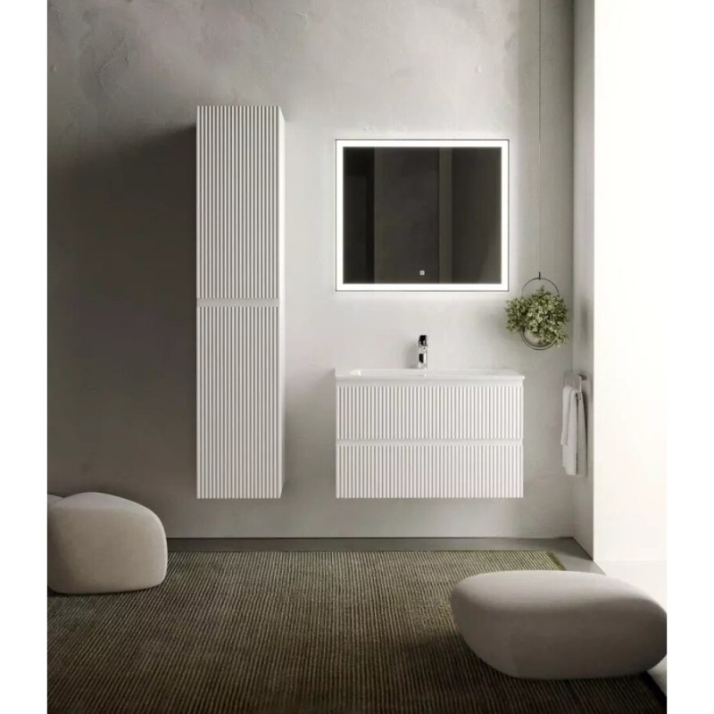 Тумба под раковину Sancos Snob R SNR80W 80 см подвесная, Bianco