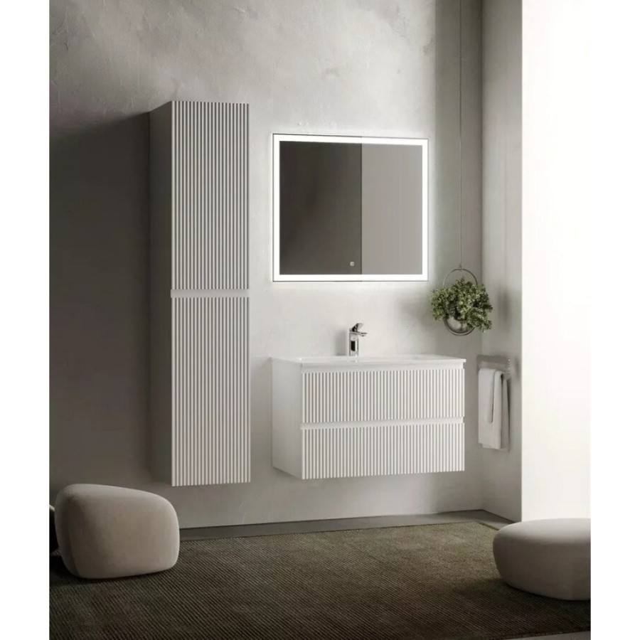 Тумба под раковину Sancos Snob R SNR80W 80 см подвесная, Bianco