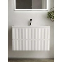 Тумба под раковину Sancos Snob R SNR80W 80 см подвесная, Bianco