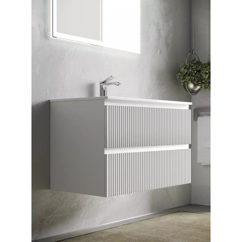 Тумба под раковину Sancos Snob R SNR80W 80 см подвесная, Bianco