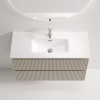 Тумба под раковину Sancos Snob R SNR90/39CE, 90 см, подвесная, Beige Soft