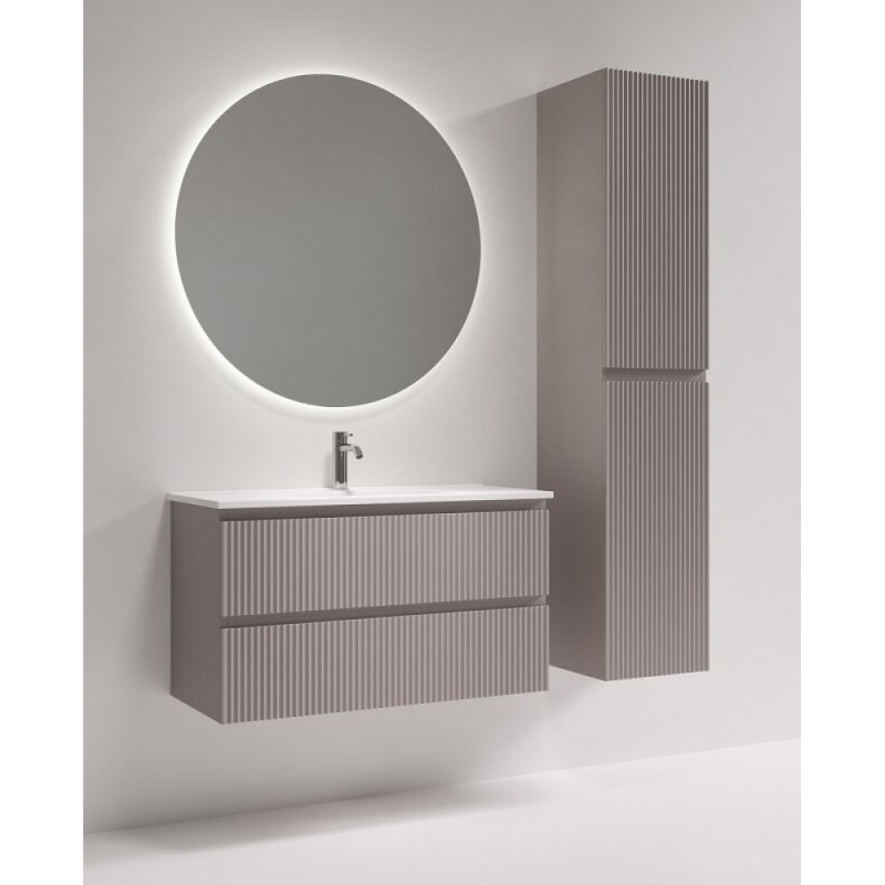 Тумба под раковину Sancos Snob R SNR90/39SM, 90 см, подвесная, Doha Soft
