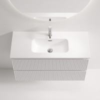 Тумба под раковину Sancos Snob R SNR90/39W, 90 см, подвесная, Bianco