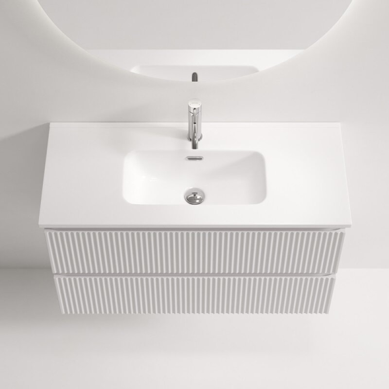 Тумба под раковину Sancos Snob R SNR90/39W, 90 см, подвесная, Bianco