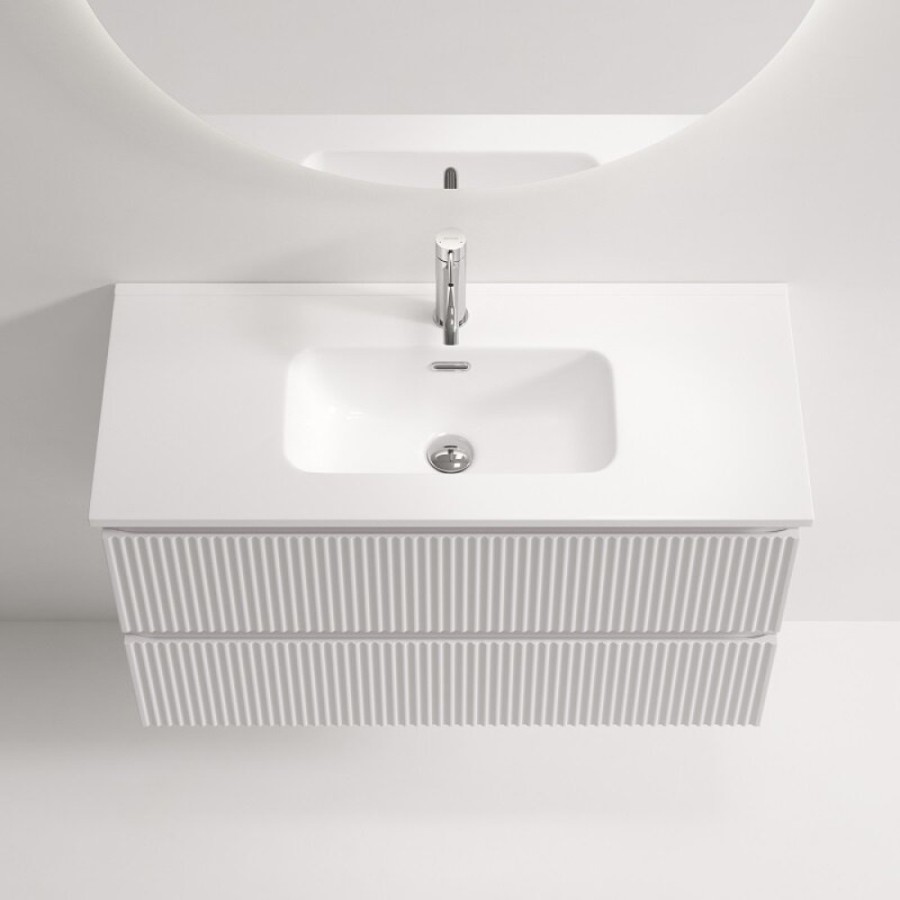 Тумба под раковину Sancos Snob R SNR90/39W, 90 см, подвесная, Bianco